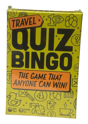 Reise Quiz Bingo - Kartenspiel mit Spielmarken - Neu versiegelt - Cheatwell Spiele
