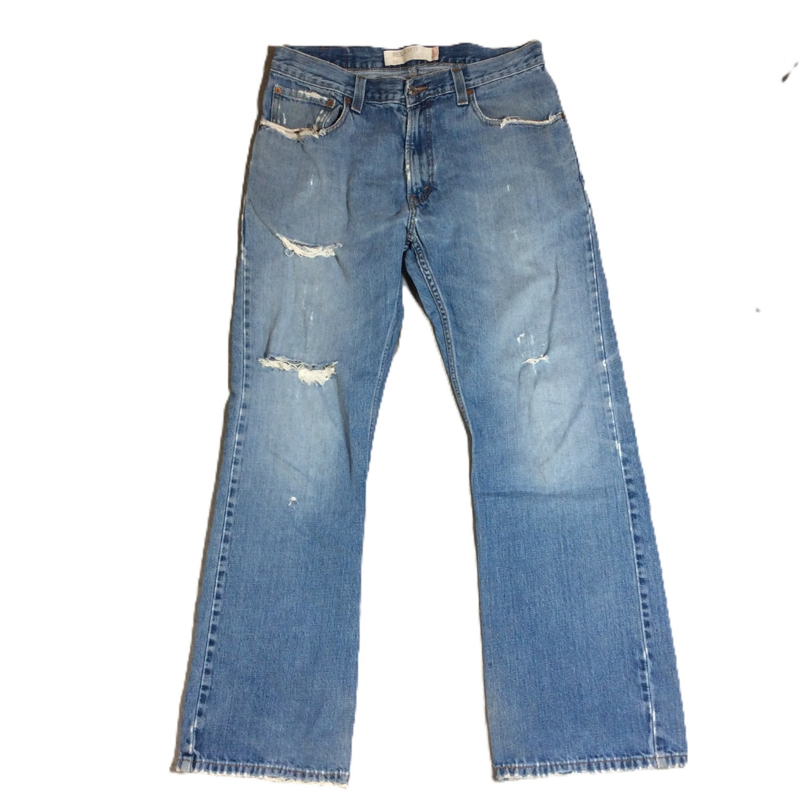 Levi's 557 Blue Jeans Men's Sz 32 Relaxed Bootcut Denim Cowboy 32x31 00557-0025