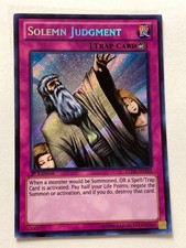 SOLEMN JUDGMENT LCJW-EN182 LEGENDARY COLLECTION 4: JOEY'S WORLD YU-GI-OH HOLO