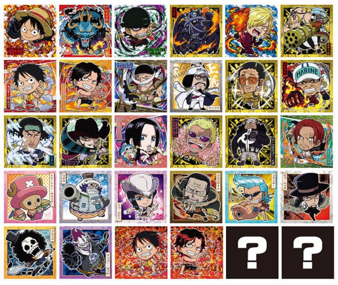 One Piece Pirate Sticker Wafer LOG.2 Card Complete Set 30+1 sheets
