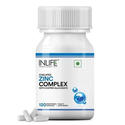 INLIFE Zinc Complex Capsules with Zinc Picolinate & Gluconate 120N