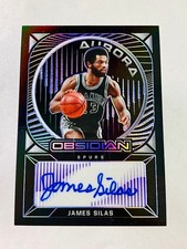 James Silas 2020-21 Panini Obsidian Basketball Auto Card #/75 Aurora Purple