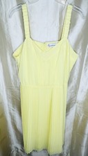 Giuliana Rancic Womens Strap Shoulder Summer Dress Size 1X - Yellow