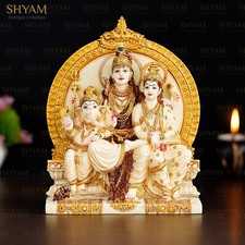 God Shiva Parvati Ganesh Murti Statue Sculpture Collectible Hindu god Idols