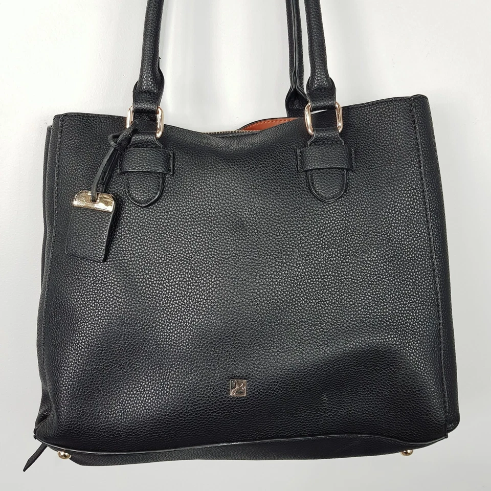 [ JOSEPH RIBKOFF ] Женская черная искусственная кожа большая сумка с короткими ручками наплечная сумка / Дамская сумка - Изображение 4 из 4