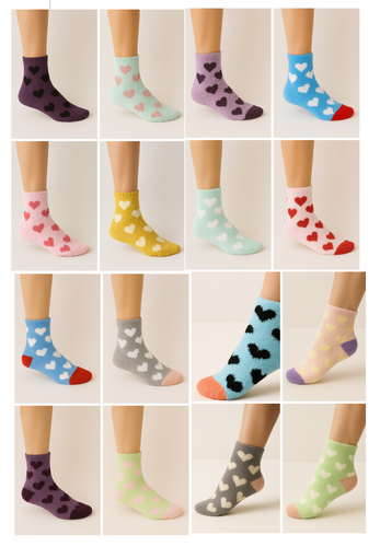 24 Pairs Women’s Fluffy Fuzzy Socks – Super Soft Warm Winter Cozy Assorted Color - Picture 2 of 10