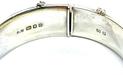 Vintage 1959 GEORG JENSEN Heavy Sterling Silver Bangle Bracelet - 35 grams - Picture 6 of 12
