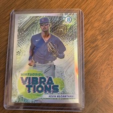 2022 Bowman Chrome Virtuosic Vibrations Kevin Alcantara Chicago Cubs VV-11
