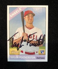 TAYLOR FEATHERSTON 2015 TOPPS HERITAGE AUTOGRAPHED SIGNED AUTO BASEBALL CARD 528