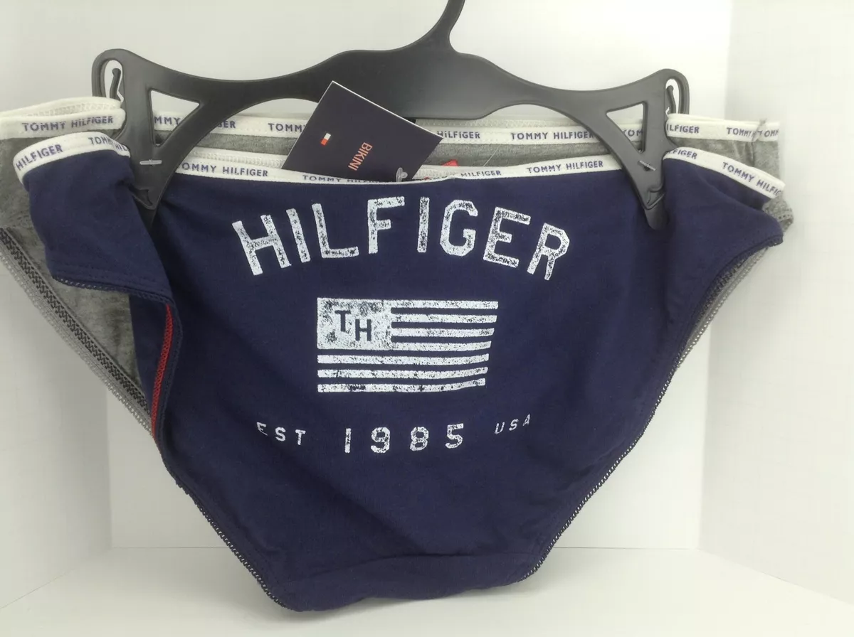 TOMMY HILFIGER Blue Gray Bikini Underwear - M - 2 Pack - $30 MSRP ⛵️⛳️ eBay