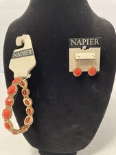 napier bracelet 4”/dangle earrings set new