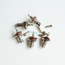 10X BNC female bulkhead o-ring crimp window For RG174 RG316 LMR100 RF connector