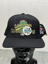 Gorra gorra vintage de campeones de la Serie Mundial de los Florida Marlins New Era 1997 nueva con etiquetas