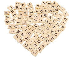 200 Stück Holzbuchstaben,Buchstaben Holz,Scrabble Buchstaben Holz,Holzbuchstaben