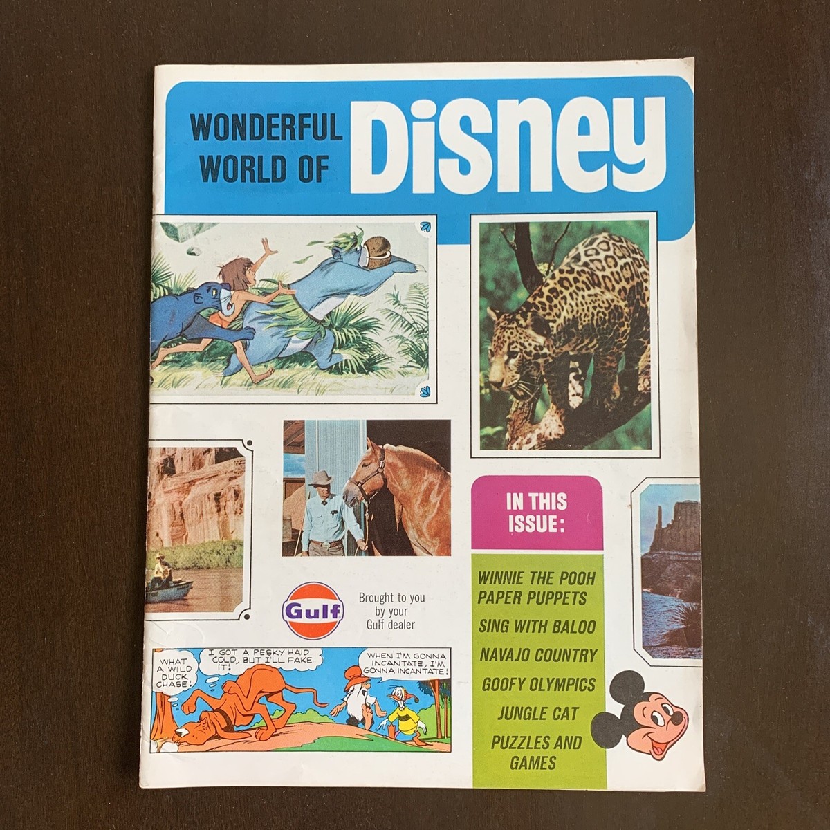 Wonderful World Of Disney 1968 Issue #1 Magazine Gulf Oil Promo