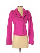 gap hot pink moto jacket