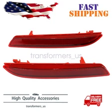 2Pcs Rear Bumper Reflector Set For Honda CR-V 2012 2013 2014 Left & Right