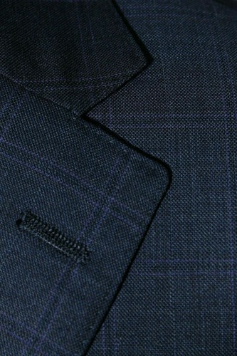 Hart Schaffner Marx Gold Trumpeter Men's Navy Sport Coat Jacket Blazer 40R - Picture 2 of 12