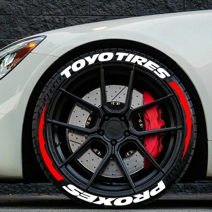 TOYO TIRES PROXES Sticker Tire Lettering Car Stickers 1.20'' 15