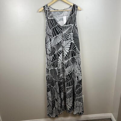 Soft Surroundings Miami Beach Maxi Dress Size Small Tropical Vacation  Crinkle | eBay