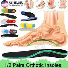 Orthotic Shoes Insoles Inserts Flat Foot High Arch Support For Plantar Fasciitis