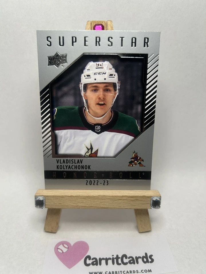 VLADISLAV KOLYACHONOK 2022-23 Upper Deck Series 2 Superstar Honor Roll SP - Image 3 of 4
