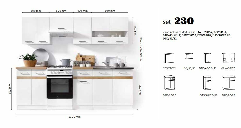 8 kitchen units set with kitchen larder complete kitchen units Junona