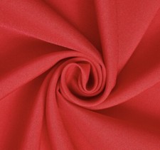 RED Poplin fabric 60 Width Sold By The Yard
