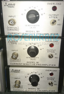 EG&G Current Sensitive Preamplifier 181 Stromverstärker Elektrometer