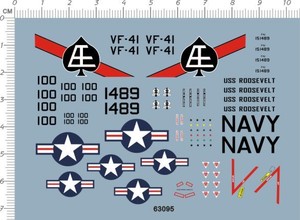 1/144 US Air Force USAF F4 Phantom VF41 VF-41 Fighter Model Water Slide  Decal | eBay