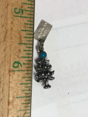 STERLING SILVER CHARM Wisconsin Dells CHRISTMAS TREE by Bell | eBay