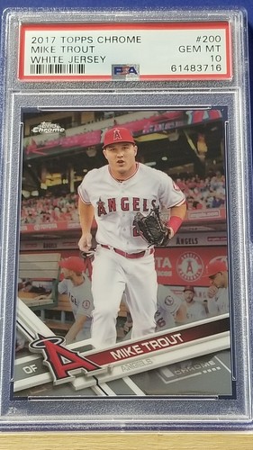 Mike Trout - 2017 Topps Chrome  PSA 10