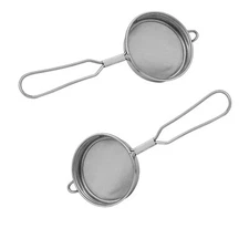 Stainless Steel Tea & Coffee Strainers (2-Pack) – Perfect for Brewing