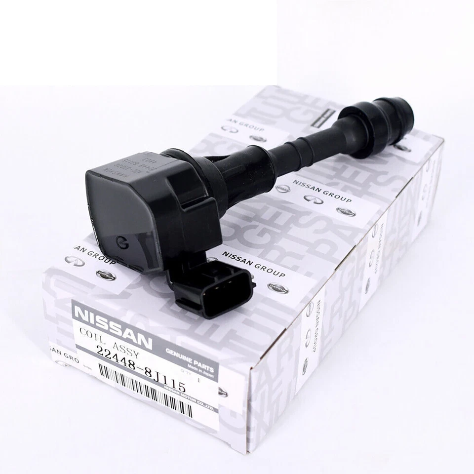 6x Nissan UF349 Ignition Coil & Spark Plug 22448-8J115 22448-8J11C 22401-5M015 Foto 3 de 4
