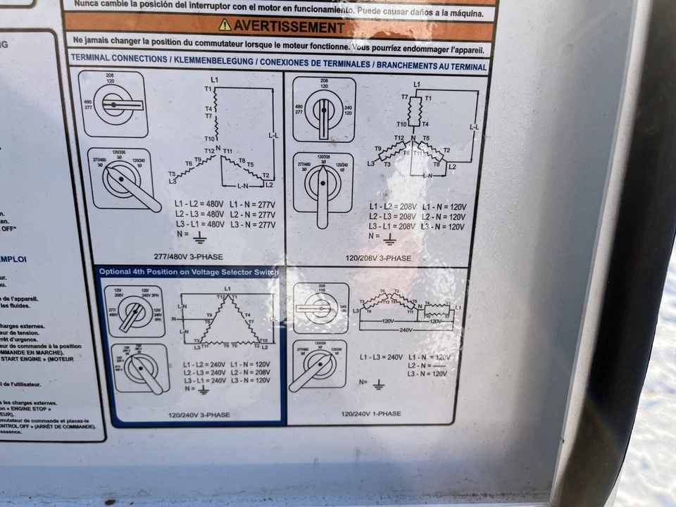 Gerador diesel móvel 25kVA Generac MMG25IF4 - S/N: 3001741343 - Imagem 4 de 4