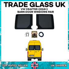VW Crafter 2018 + Barn Door Tinted Windows, New Shape With Fit Kit + U Trim