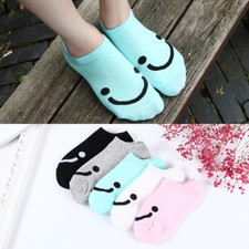 5/10 pairs NEW women's Soft Cotton ankle Boat Solid Cartoon color Casual Socks