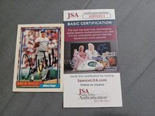 DAVID WELLS 1992 Topps # 54 autographed signed card TORONTO BLUE JAYS 92 JSA 