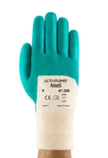 Ansell 47-200, Size 7 Easy Flex Light Weight Nitrile Coated Gloves (12 pairs)