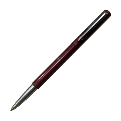 Parker Vector Metallic Burgundy with Chrome Trim Rollerball Pen (BULK)