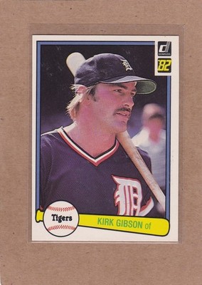 1982 DONRUSS BASEBALL KIRK GIBSON #407 TIGERS NM/NMMT *E6323
