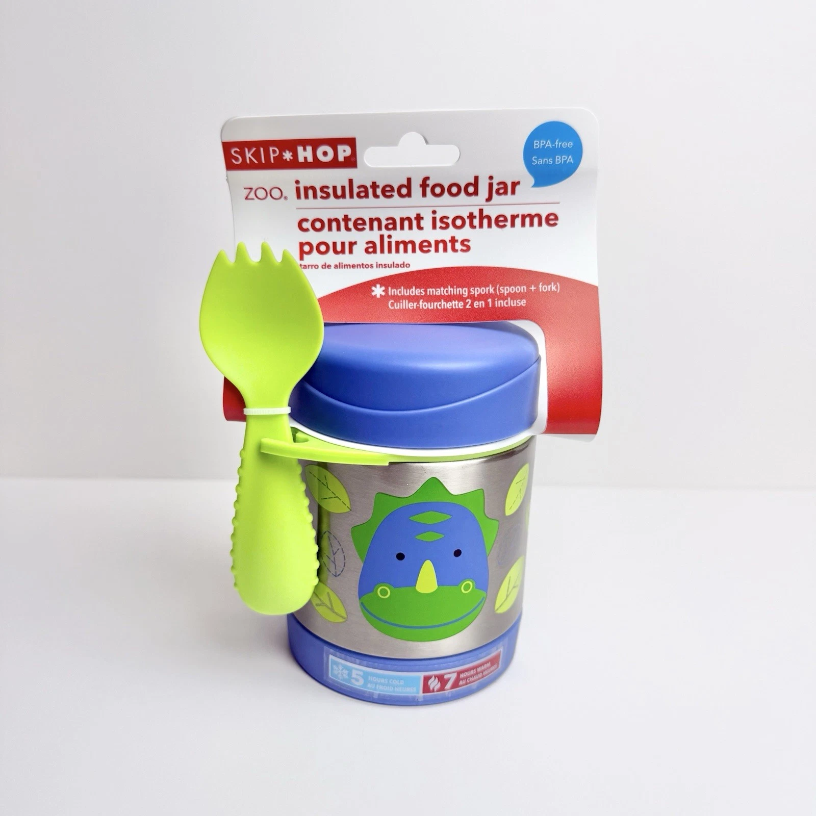 NEW Skip Hop ZOO Stainless Steel BPA-Free Kid/Baby Insulated Food Jar, Dinosaur
Opens in a new windo