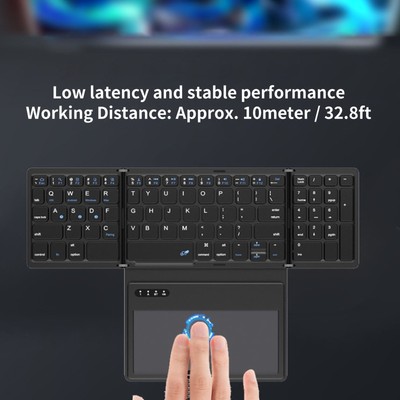 Foldable Keyboard Low Latency 5.1 Full Size Keyboard With