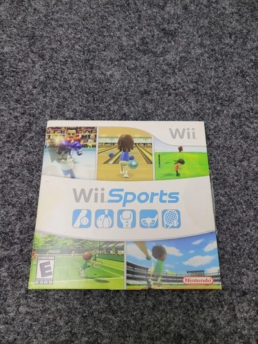 Wii Sports Nintendo Wii Game E Nintendo 2006 NTSC-U/C Manual Sleeve Only White