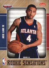 2007-08 Fleer Rookie Sensations #RS11 Acie Law RC Rookie Card. rookie card picture