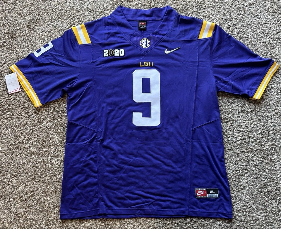 Camiseta deportiva Joe Burrow, Justin Jefferson, Ja'Marr Chase LSU 2020 ¡Campeón Nacional! Foto 2 de 4