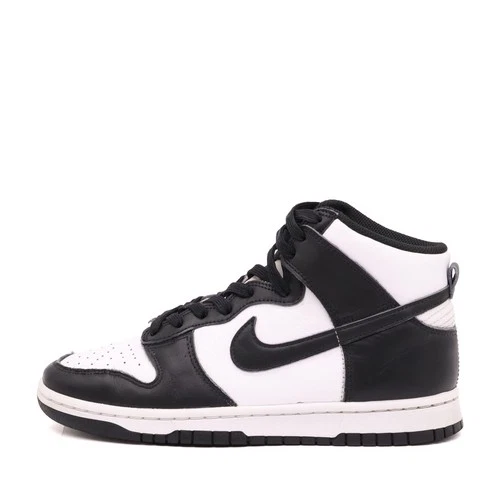 Nike Damen Dunk High Schuh Schwarz/Weiß Leder Atmungsaktiv Sneaker EU 40