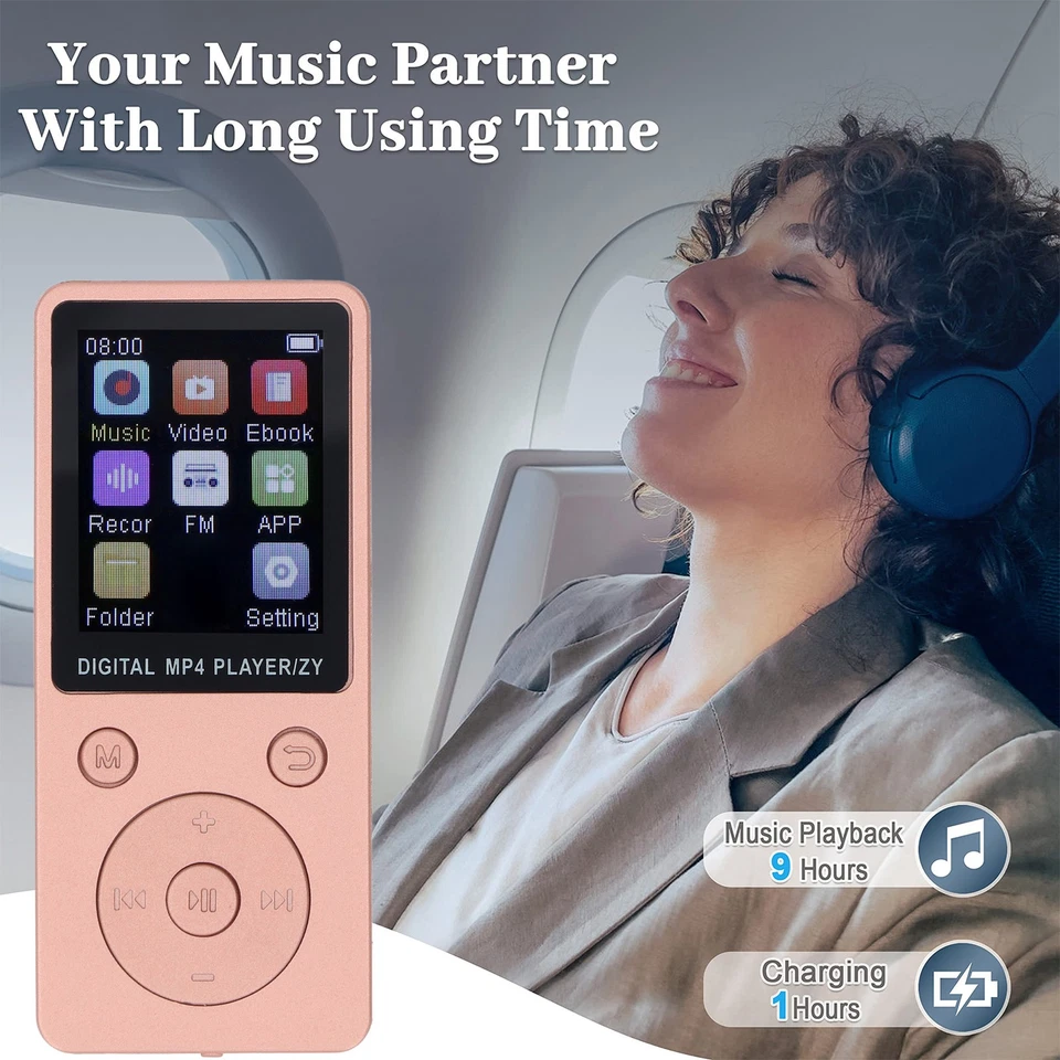 MP3 MP4 Player 1.8 Inch Screen Portable Music Player With BT 5.0 64GB Memory - Image 4 of 4