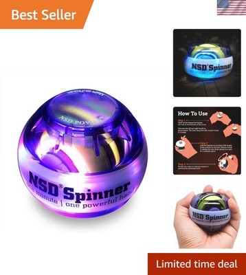 NSD Manual Spring Assisted Start Spinner Gyro Ball   Up to 15,000-18,000 RPM ...