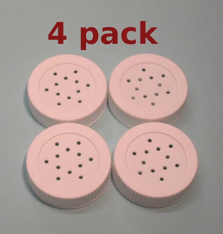 Sal y Pimienta 4oz Coctelera Tapa de Repuesto, Mini Tarros de Albañil, Blanco Atornillado, A Granel Foto 4 de 4